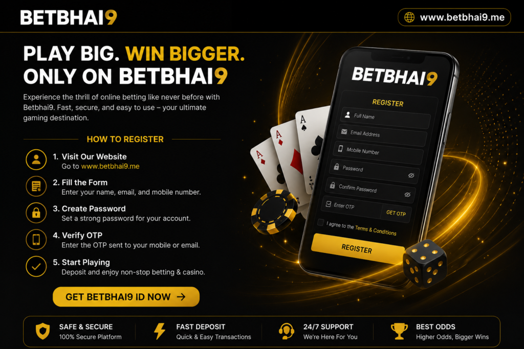 Betbhai9 ID Register